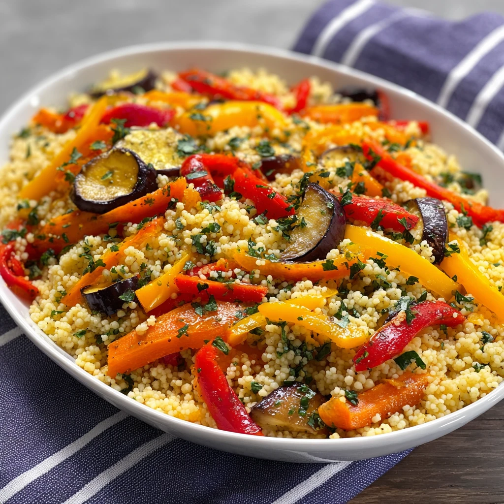 Irresistible Roasted Veggie Couscous Herbs Recipe