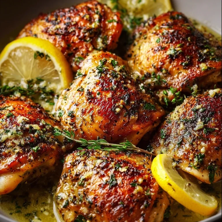 Lemon Garlic Butter Chicken Thighs