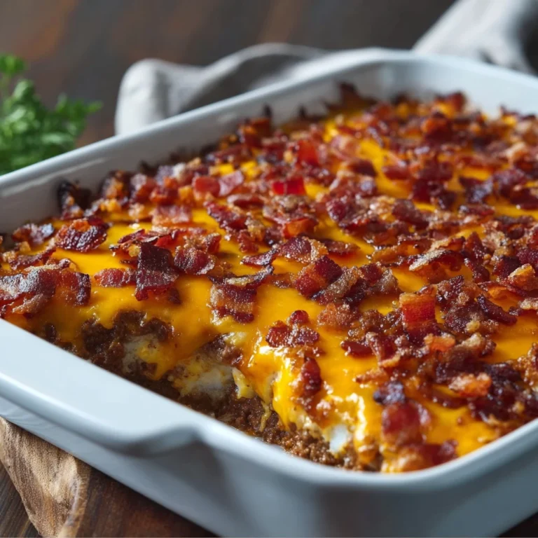 Lowcarb Bacon Cheeseburger Casserole