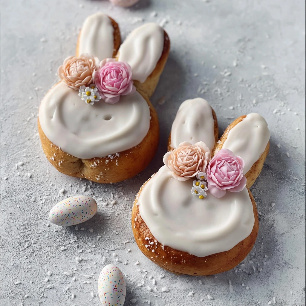 Easter Bunny Cinnamon Rolls