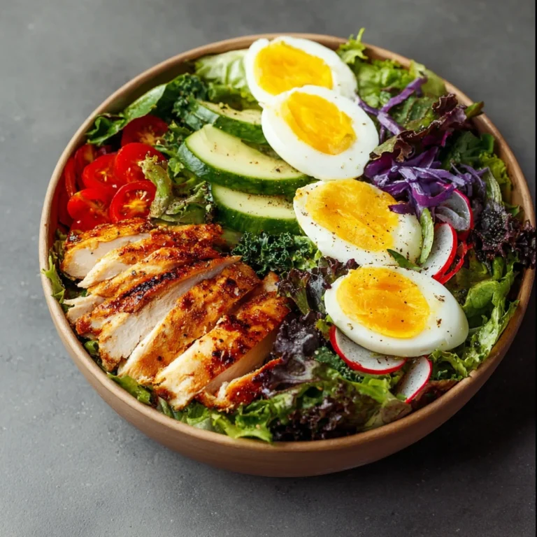 Healthy Spring Chicken Salad Bowl Recipe Low-calorie Chicken Salad With Eggs Fresh Greens Chicken Salad Meal Prep Best Chi...