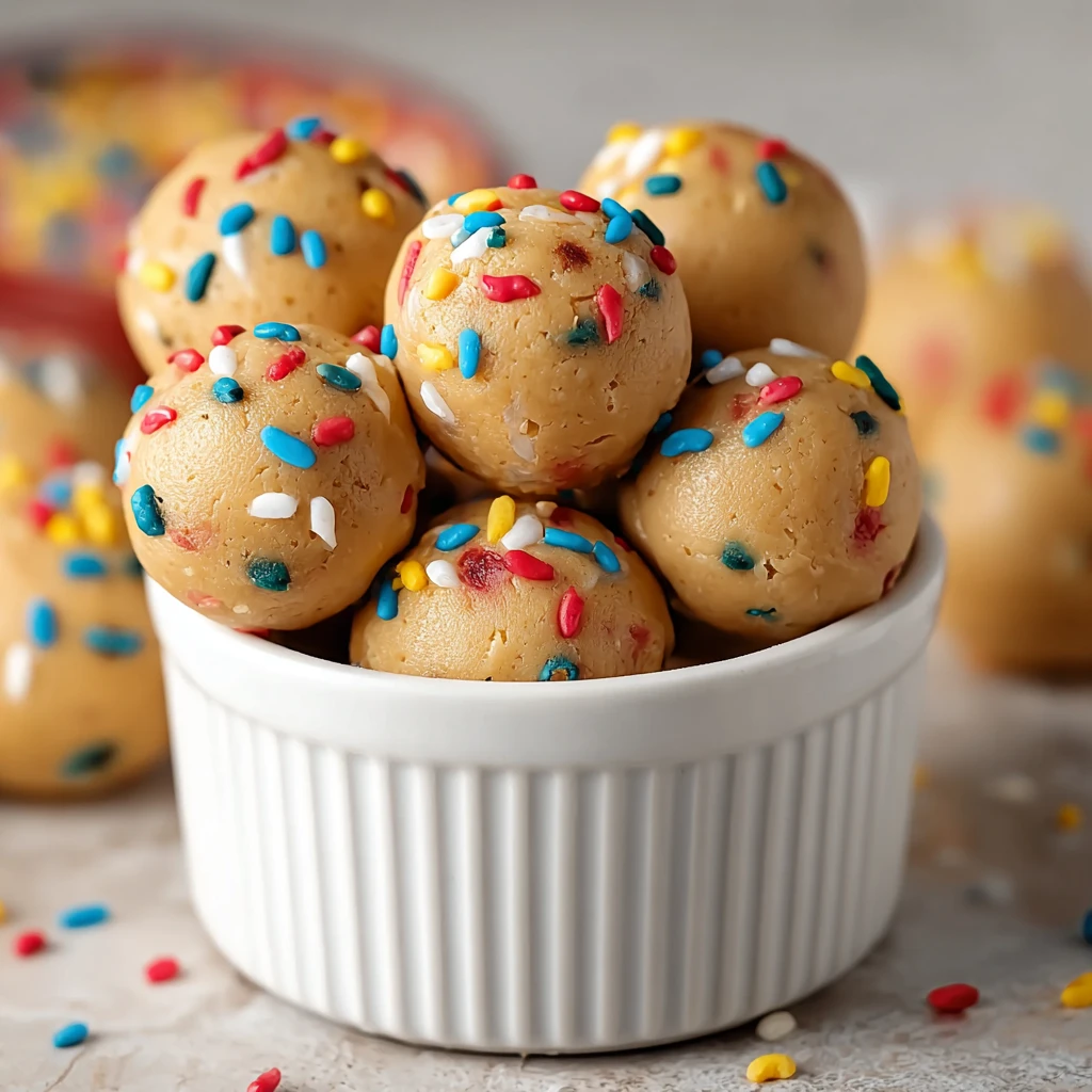 No-Bake Cake Batter Protein Balls: Amazing 9-Step Easy Treat